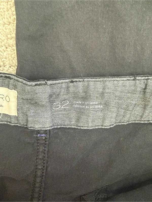 Pilcro Anthropologie Black Straight Leg Utility Pants Size 32 - Image 10