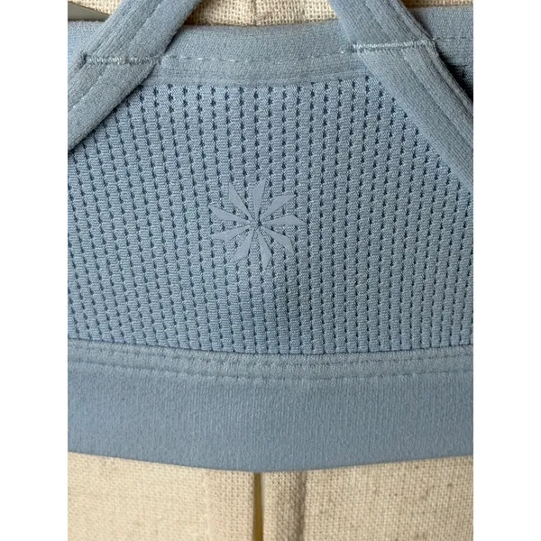 Athleta Sports Bra Women Small Blue Strappy Lattice Back Yoga Running Athleisure - Image 9