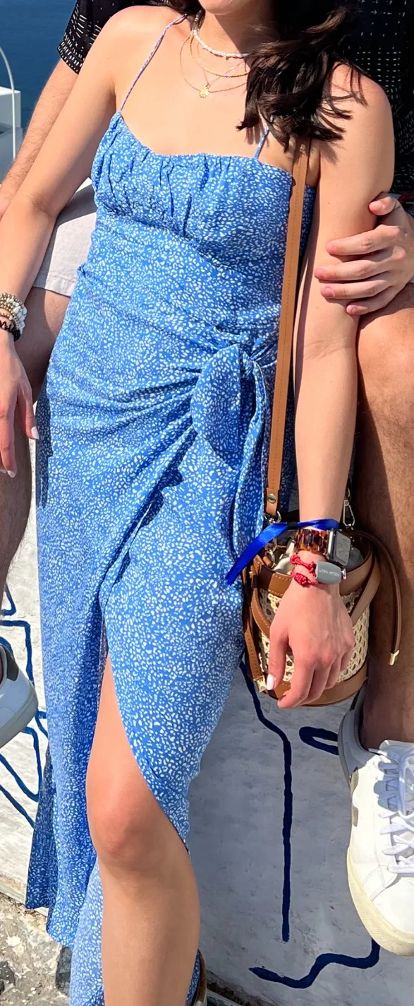 Zara Blue and White Dress - Image 2