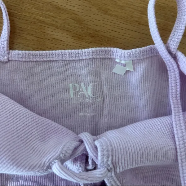 PacSun Lace-Up Lilac Top - Image 2