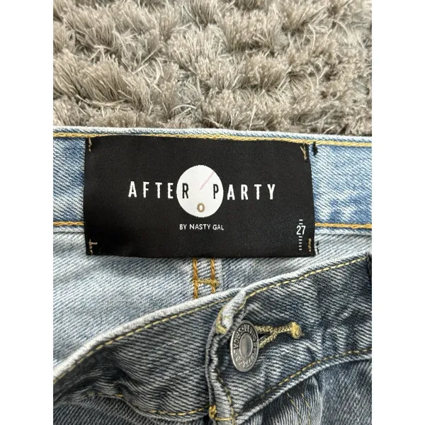 After Party Nasty Gal Levi’s Reworked Two Tone Jeans Size 27 Light Dark Y2K VTG - Image 11