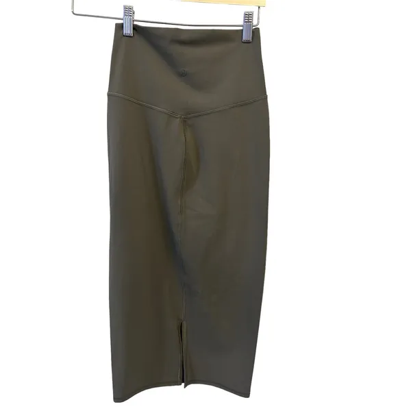 Lululemon Nulu Slim-Fit High-Rise Skirt Size 4 Army Green NWT - Image 8