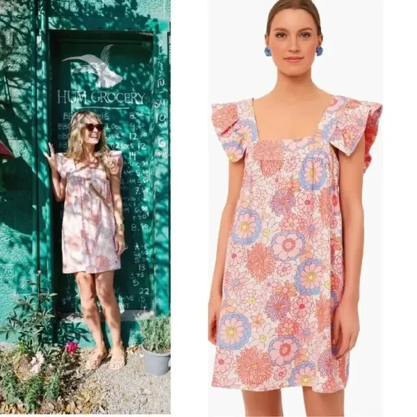 Tuckernuck x Cameran Eubanks Wimberly Folly Floral Hazel Linen Dress Size Large - Image 16