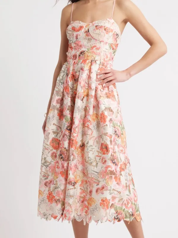 Chelsea28 Print Lace Midi Sundress - Image 2