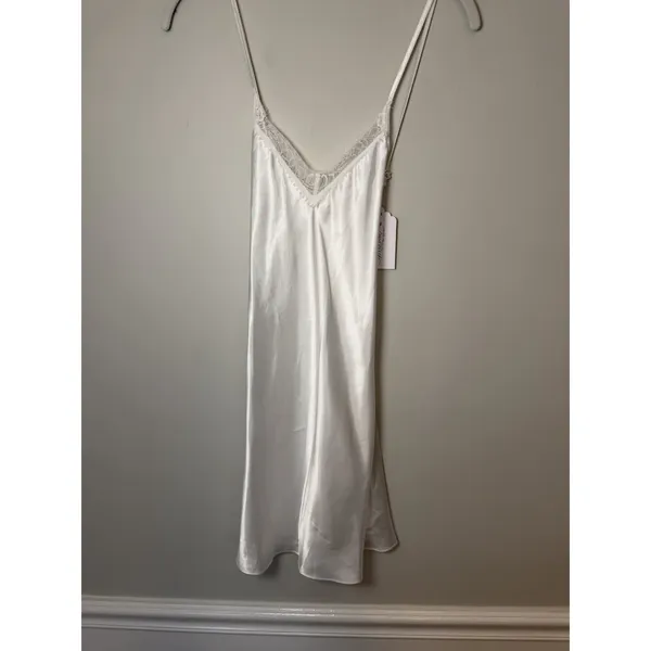 In Bloom By Jonquil White Lace TrimNightie Bridal Bride Sz XS NWT - Image 6