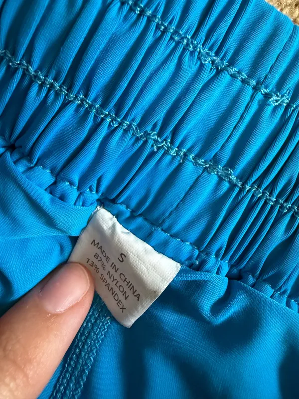 Luogongzi Flowy Shorts Blue - Image 4