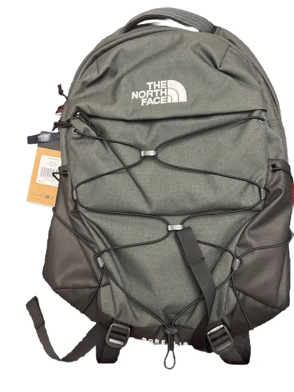 The North Face Borealis Laptop Backpack Asphalt Grey Light Heather/TNF Black New - Image 4