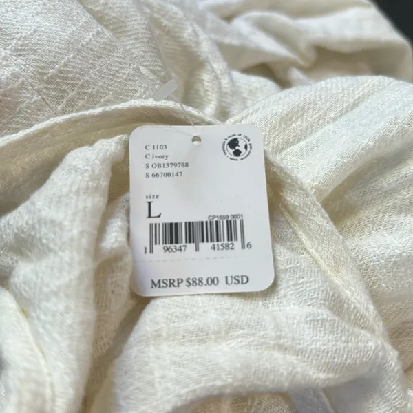Free People Henriette One Piece in‎ Ivory Size Large NWT - Image 4