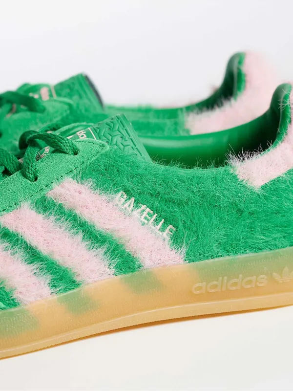 NWT adidas Originals Gazelle Indoor sneakers in fluffy green and pink - Image 5