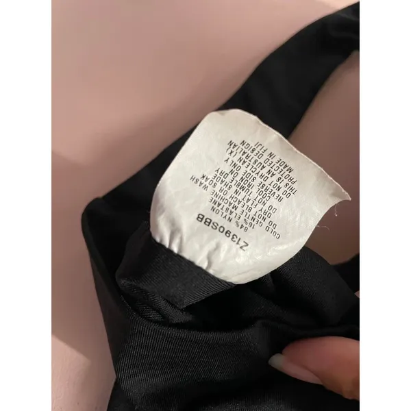 Kookaï Black V-Neck Cutout Back Crop Top Size 2 EUC - Image 7