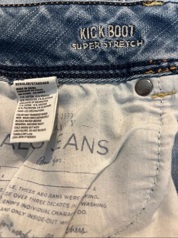 American Eagle Kick Boot Super Stretch Jeans Women's Size 12 - Image 7