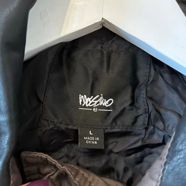 Mossimo NWT quilted faux leather moto jacket size large - Image 5