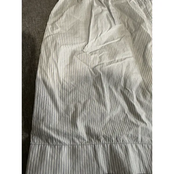 Aerie Women's Sz L Good Day Shorts Light Blue Striped High Rise Boxer Shorts - Image 10