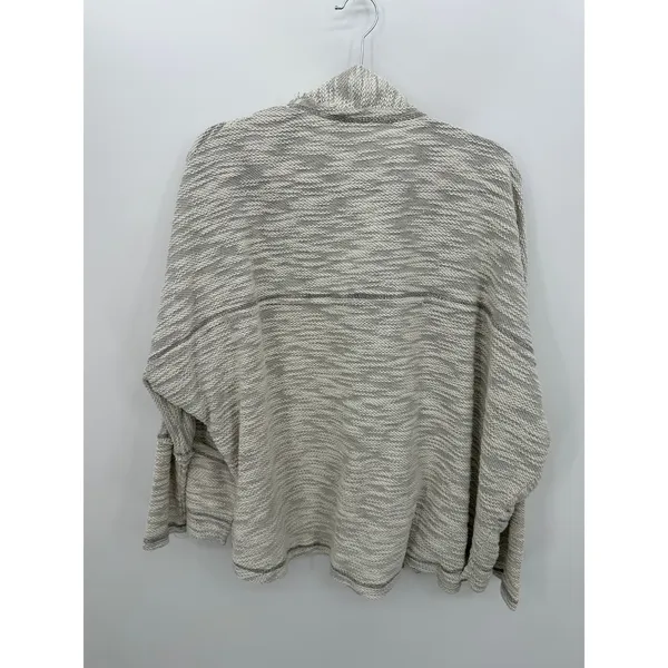 KyeMi Lagenlook‎ Oversized Knit Cardigan Sweater Womens Boho Pockets Gray Sz M - Image 2