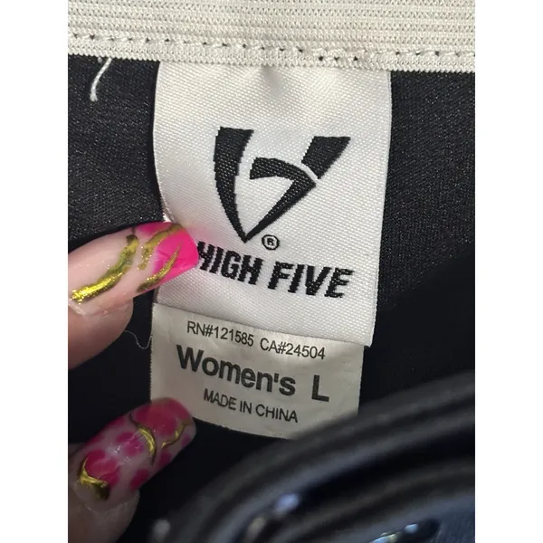 High‎ Five Womens Softball Pants Black Size Large Zip Elastic Band High Rise - Image 4
