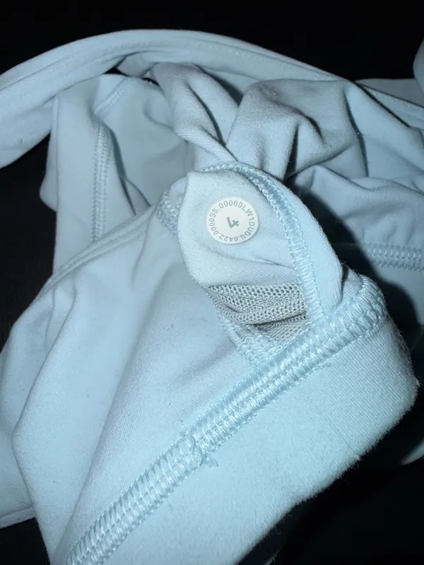 lululemon athletica Light Blue V-Neck Crop Sports Bra - Image 4