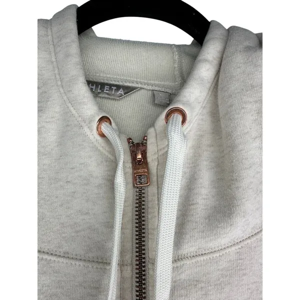 Athleta Full Zip Hoodie Jacket Sweatshirt XL Oversized Sweatshirt Athleisure - Image 3