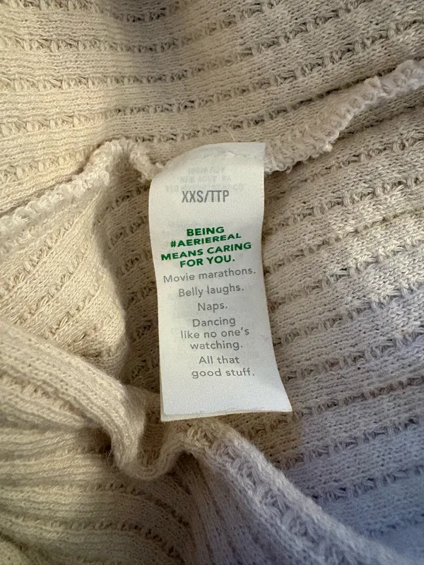 Aerie Button-Up Waffle Knit Long Sleeve - Image 5