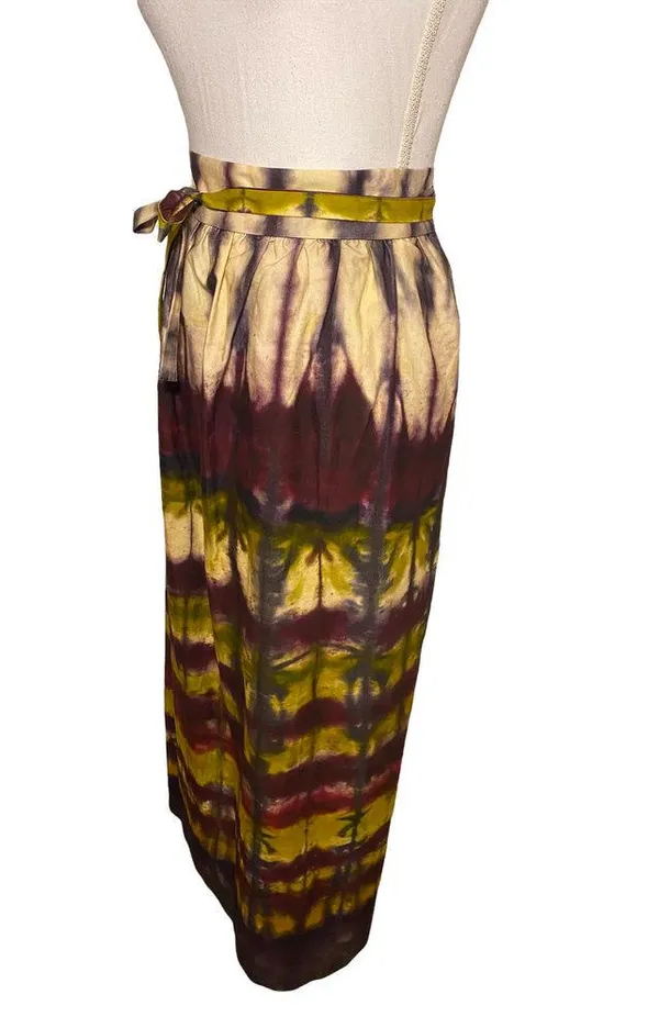 NWT Anthropologie Tiny Heidi Tie Dye Midi Wrap Skirt, Size XS - Image 2