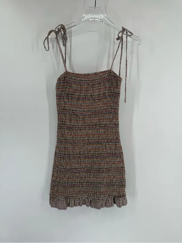 Storia Smocked mini dress size‎ medium - Image 4