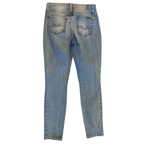 7 For All Mankind‎ 7FAMK Ankle Gwenevere Skinny Jeans Denim Size 25 Stretch - Image 3