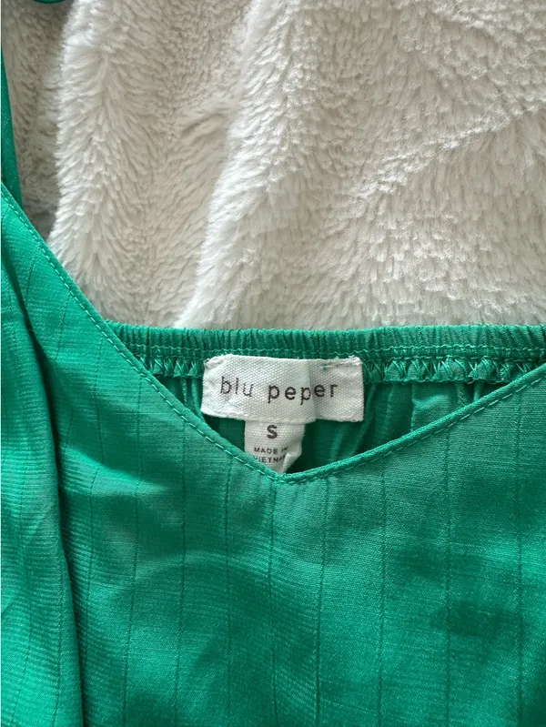 Blu Pepper Dress green - Image 3