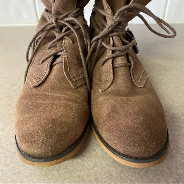 Carlos Santana Brown Suede Leather Vicksburg Slouchy Coastal Cowgirl Chunky Comb… - Image 7