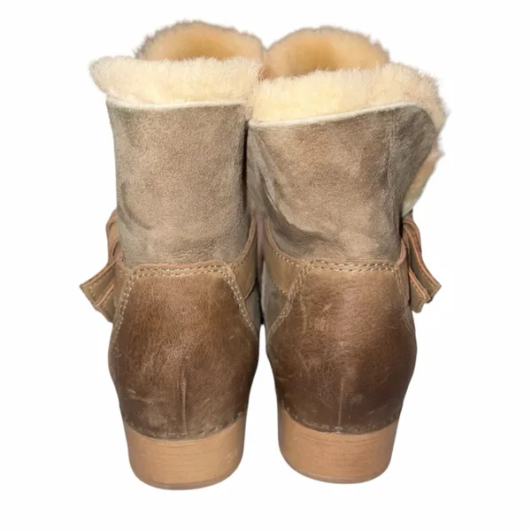 Dansko Nubuck Leather Water Resistant Shearling Lined Bessie Clogs Booties Shoes 38 - Image 5