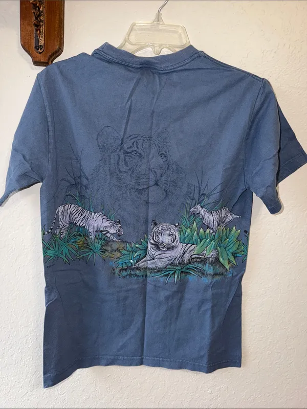 Vintage White Tiger T Shirt Van Burch & Wellford - Image 4