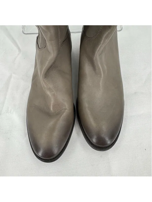 Sam Edelman Gray Penny Riding Boots Genuine Leather Equestrian Size 37.5/7 - Image 4
