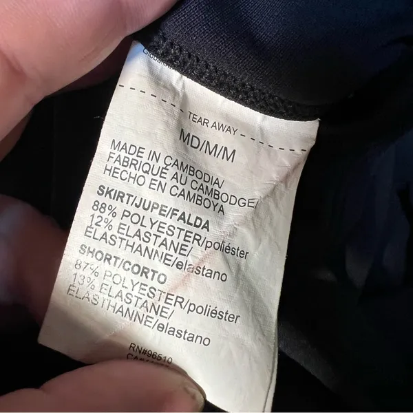 Under Armour Women's Size Medium Links Skort Black A-Line Pockets‎ Shorts Golf - Image 8