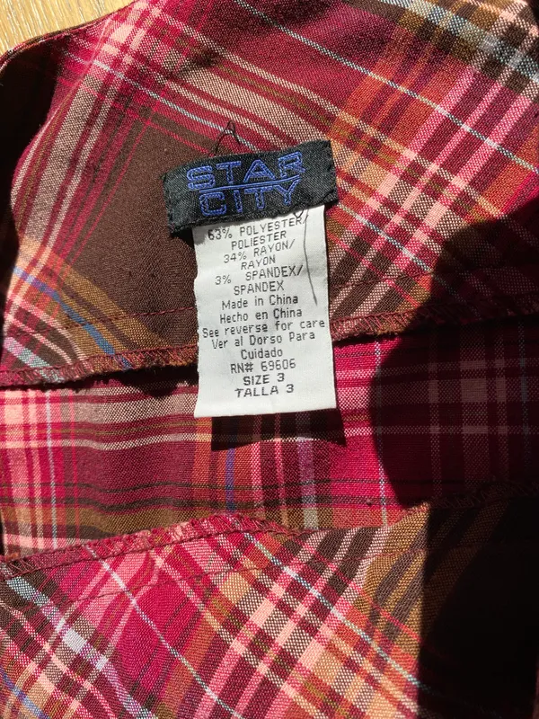 Star City Plaid Mini Skirt - Image 2