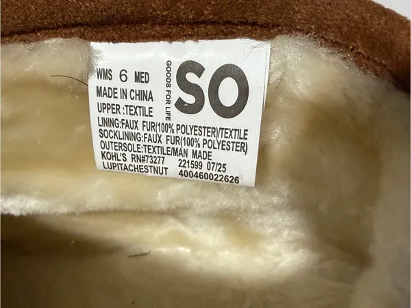 SO‎ Brown Suede Faux Fur Lined Ankle Booties - Image 6