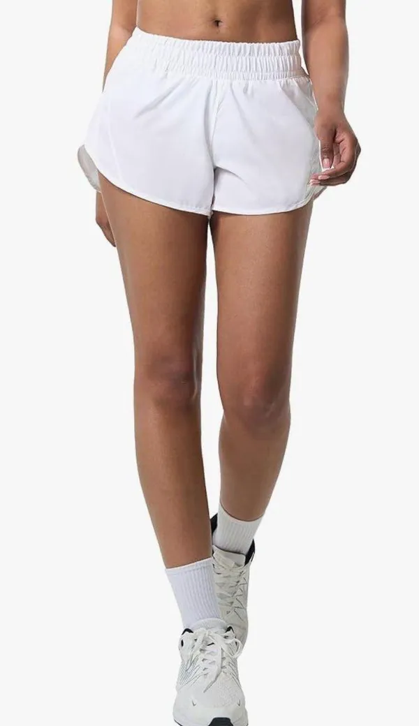 Aurefin White Athletic Shorts Size 6 - Image 7
