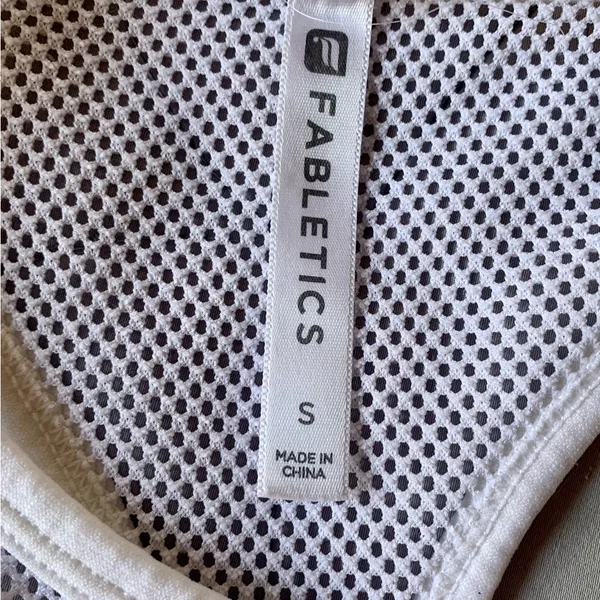 FABLETICS White Mesh Tank Top - Image 4
