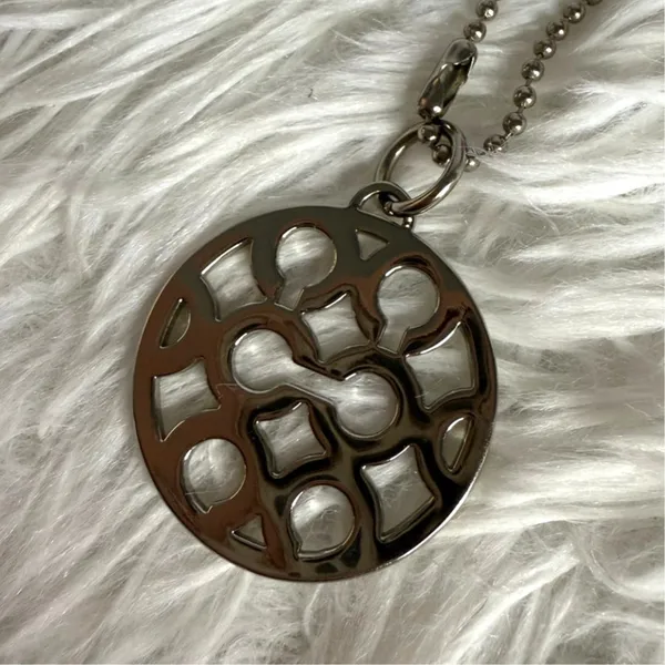 1" Coach Metal "C" Signature Fob Bag Charm Hang tag Hangtag - Image 2