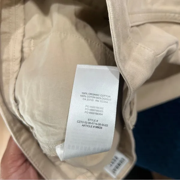 Sunday‎ Best Jaden Pant Khaki Chinos Mid Rise Straight Leg Organic Cotton Size 4 - Image 10