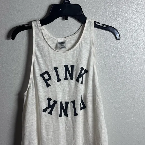 PINK Victoria’s Secret Women Beige Active‎ Tank Top Size XS. - Image 4