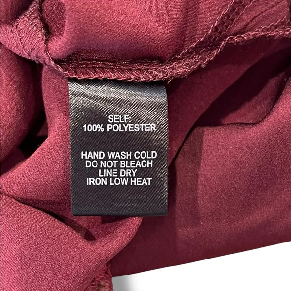 Lulus Camisole Cami Top Wine Colored, Spaghetti Strap, Loose Fit, Size Small - Image 4