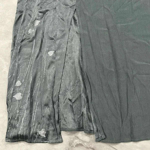 Kd‎ Spring Womens Lagenlook Dress With Cardigan Art to Wear Green Size Large L - Image 6