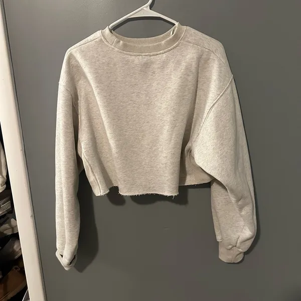 Cropped sweatshirt Gray Size M - Image 2