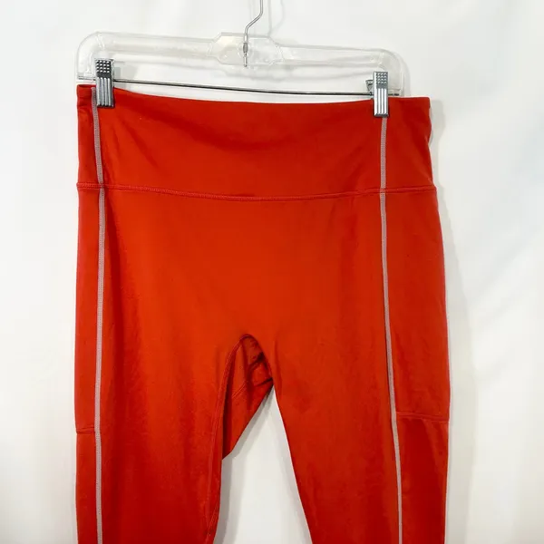 Fabletics Motion365 XL Leggings Full Length High‎ Waisted Reflective Orange 1275 - Image 3