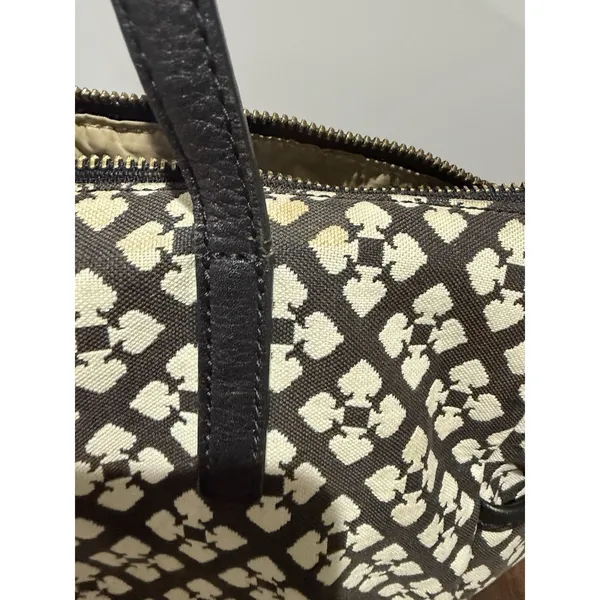 Kate Spade Small Harmony Black & Cream with Pink Accent Stripe 20x12" 9" Handl M - Image 8