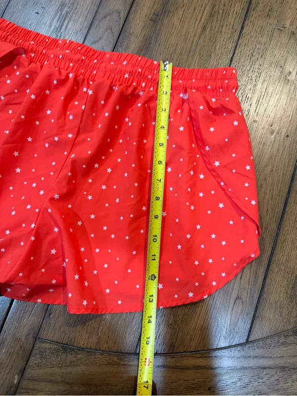 crown & ivy Red Star-Print Athletic Shorts - Image 5