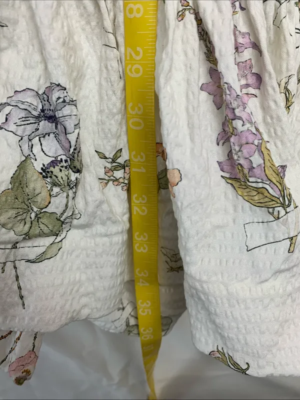 Zimmerman size 3 US size 8/10 White Floral Puff-Sleeve mini dress - Image 7