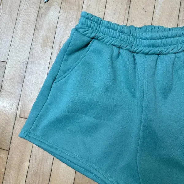 SHEIN Sage Green Pull On Sweatpants Shorts - Medium - Image 3
