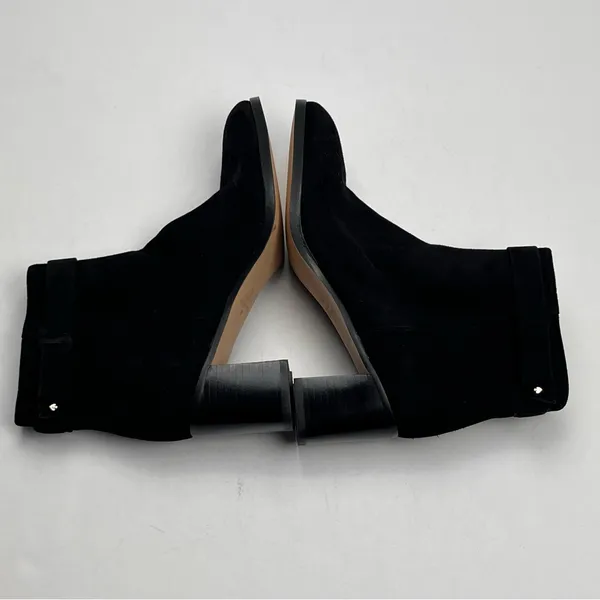 Kate‎ Spade Madelaine Womens Size 6B 6 Black Leather Suede Heeled Bootie Strap - Image 8