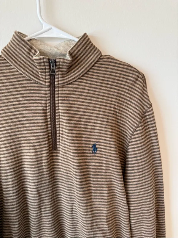 Polo Ralph Lauren Striped Jersey Quarter-zip Pullover - Image 3