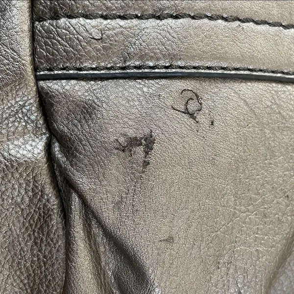 Y2K Relic Silver Metallic Slouchy Shoulder Bag Women Festival - Image 7