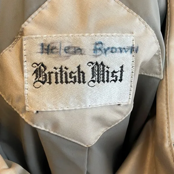 Vintage‎ British Mist Trench Coat - Image 2